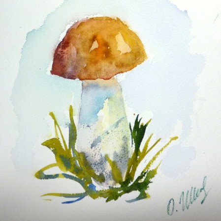 Детские рисунки акварелью