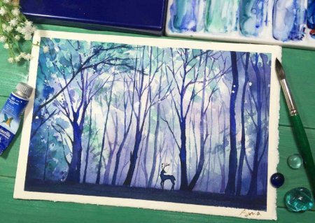 Интересные техники рисования гуашью