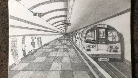Аппликация метро для детей