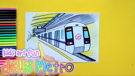 Детские рисунки метро
