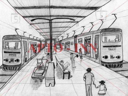 Метро раскраска для детей