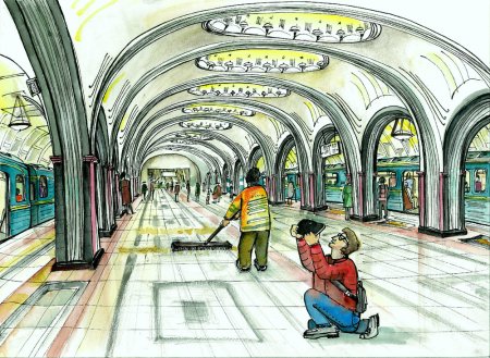 Метро раскраска для малышей