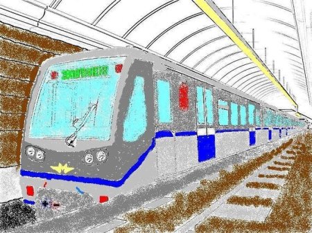 Метро рисунок