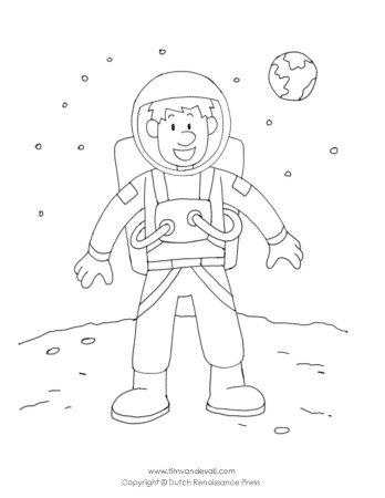 Космонавт рисунок для детей пошагово