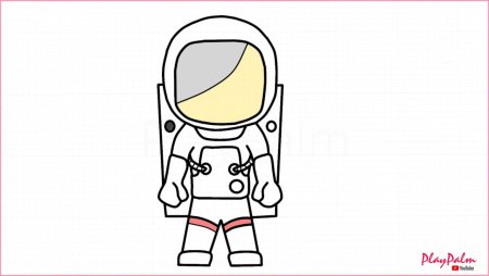 Космонавт раскраска для детей
