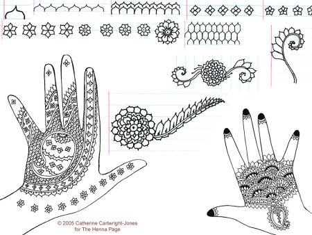 Узоры для рисования хной на руках