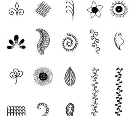 Узоры мехенди пошагово