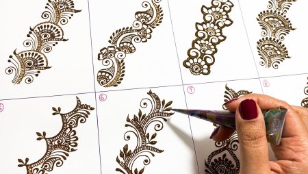 Простые рисунки хной