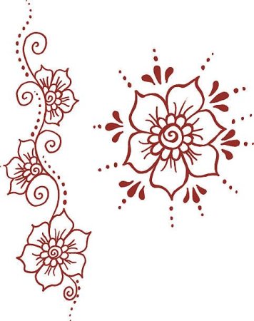 Мехенди пошагово рисунки