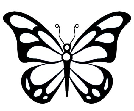 Бабочка рисунок для детей 3-4 лет