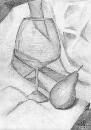 Натюрморт карандашом для начинающих