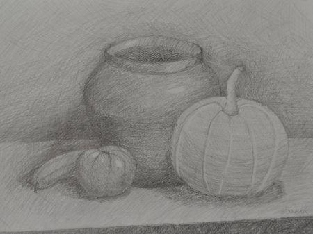 Рисование карандашом натюрморт