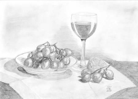 Натюрморт карандашом для начинающих