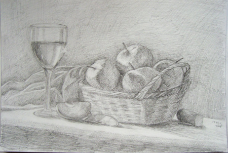 Натюрморт карандашом для начинающих