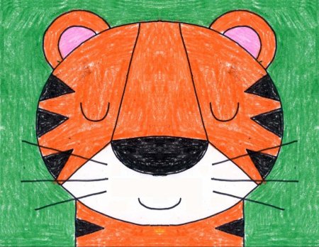 Тигриная мордочка для детей