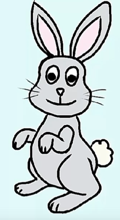 Рисование зайца