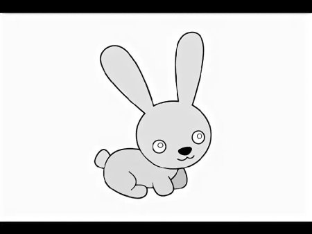 Рисунок зайчика легкий