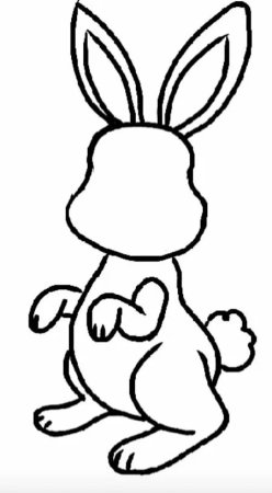 Рисование с детьми заяц