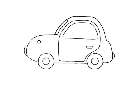 Автомобиль раскраска для малышей