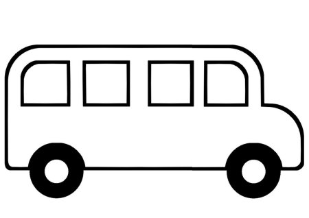 Городской автобус раскраска - 62 фото