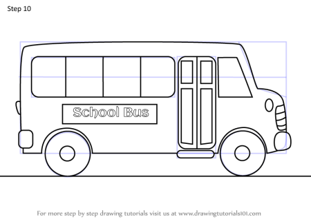 Нарисовать автобус