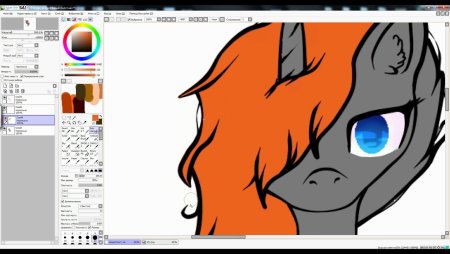 Рисование скетчей на графическом планшете