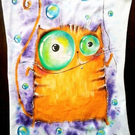 Рисование акрилом на ткани