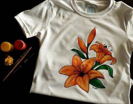 Роспись ткани акриловыми красками