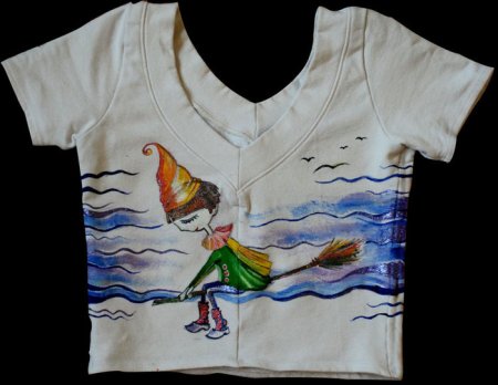 Рисование акрилом по ткани