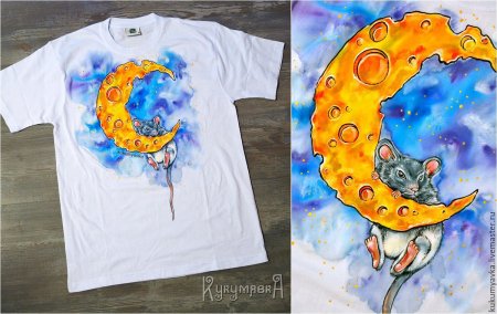 Батик на футболке