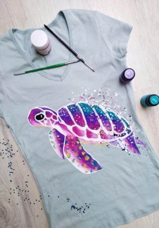 Роспись по ткани акриловыми красками