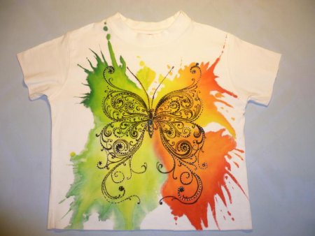 Краски для батика на футболке
