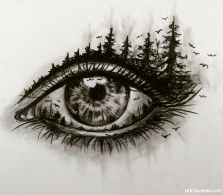 Картины тушью