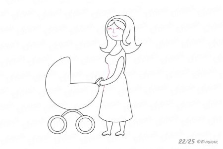 Портрет мамы рисунок карандашом