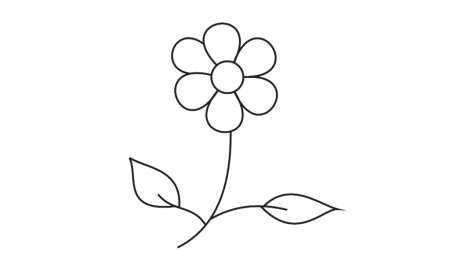 Рисунок цветов легкий