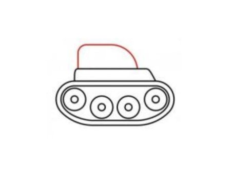 Танк рисунок сбоку детский