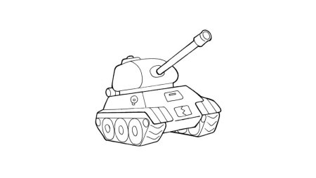 Рисунок танка для детей