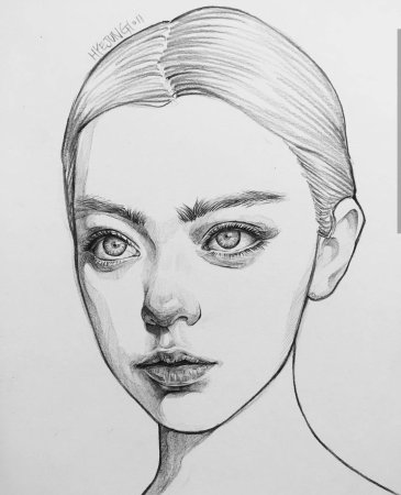 Зарисовки лица человека