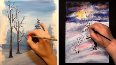 Уроки пейзаж для начинающих