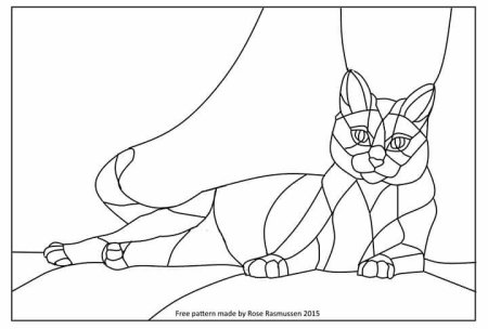 Контурные рисунки для витражей