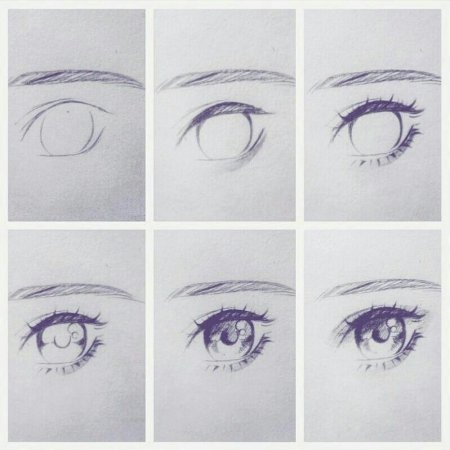 Глаз нарисованный ручкой