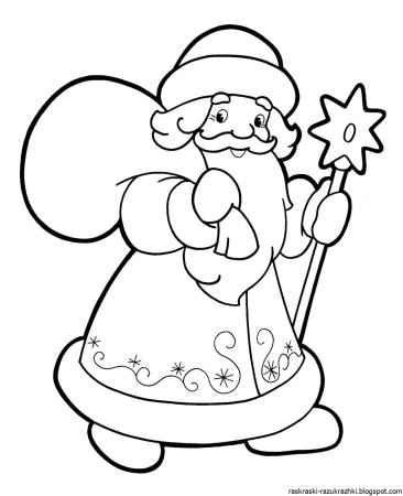 Новогодняя раскраска