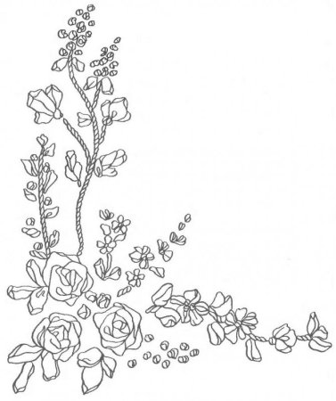 Трафареты для вышивания лентами