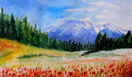 Пейзаж рисунок