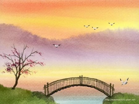 Пейзажи акварелью несложные