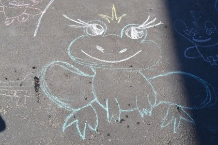 Рисование на асфальте