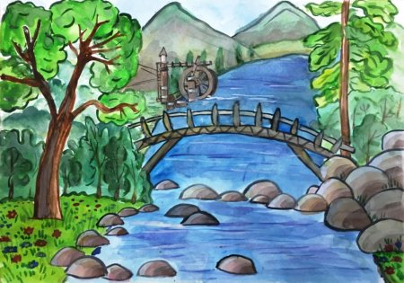 Рисунки природы несложные