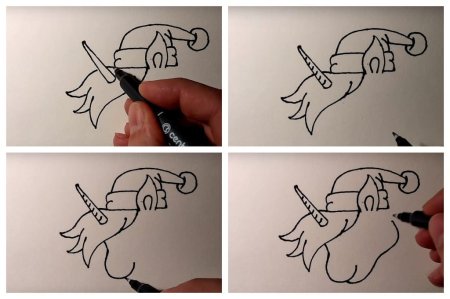 Рисунки маркерами пошагово