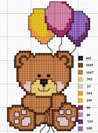 Вышивка крестом схемы для начинающих