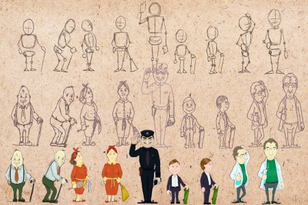 Рисунки персонажей